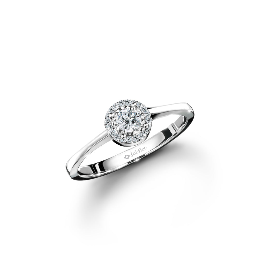 Classic Halo Diamond Ring