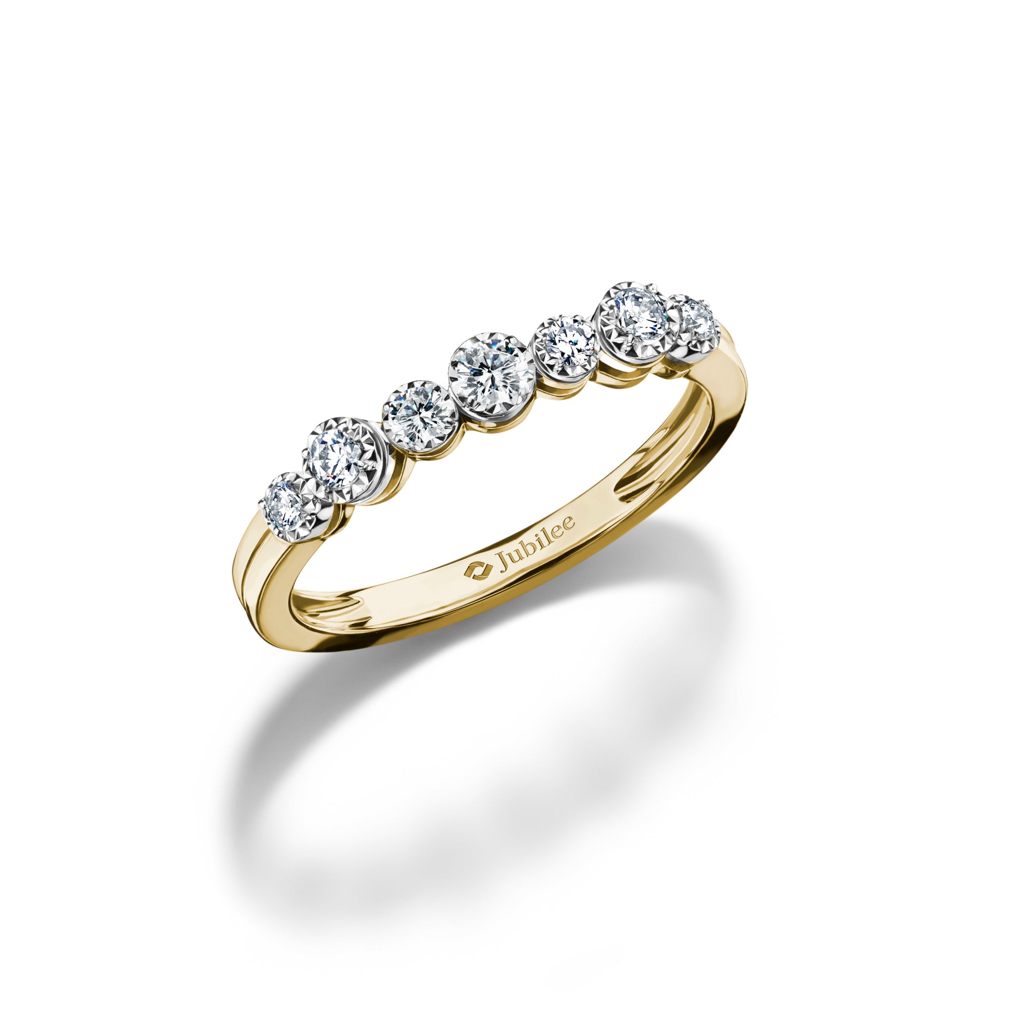 Dancing Diamond Line Ring