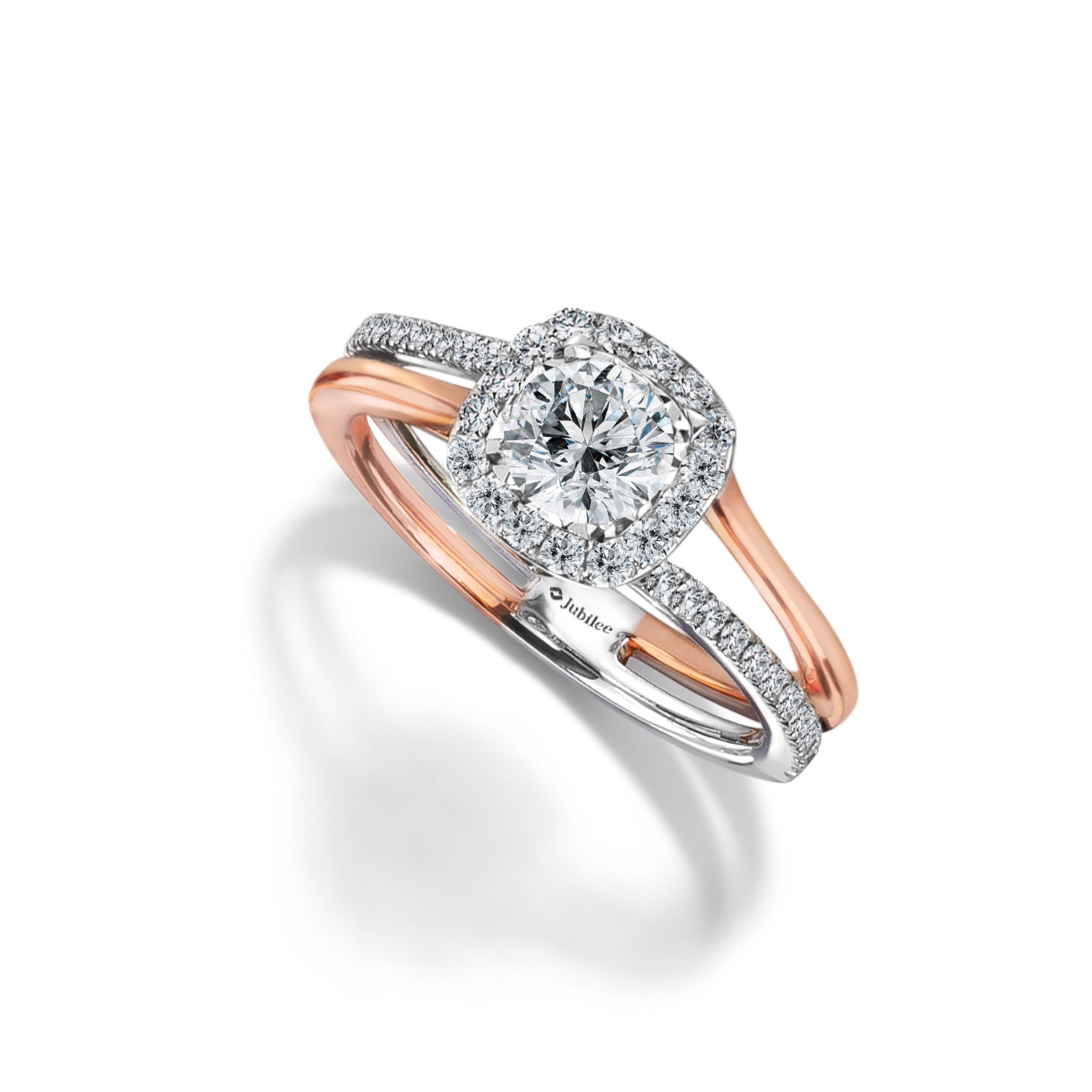 Inseparable Halo Diamond Ring (Certificate: GIA)