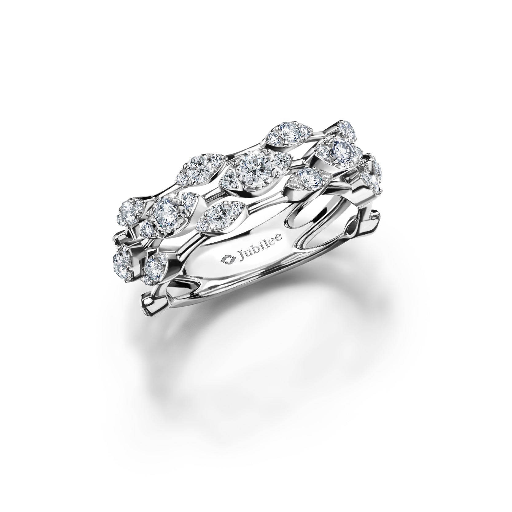 Infinity Diamond Wave Ring