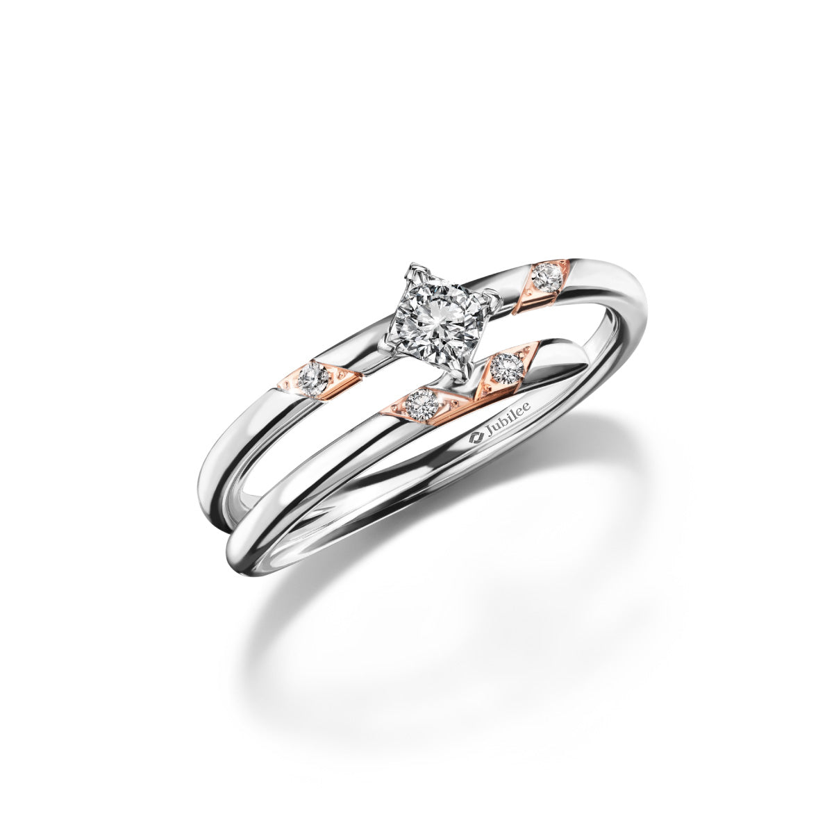 Arrow of LoVe Double Twists Diamond Ring