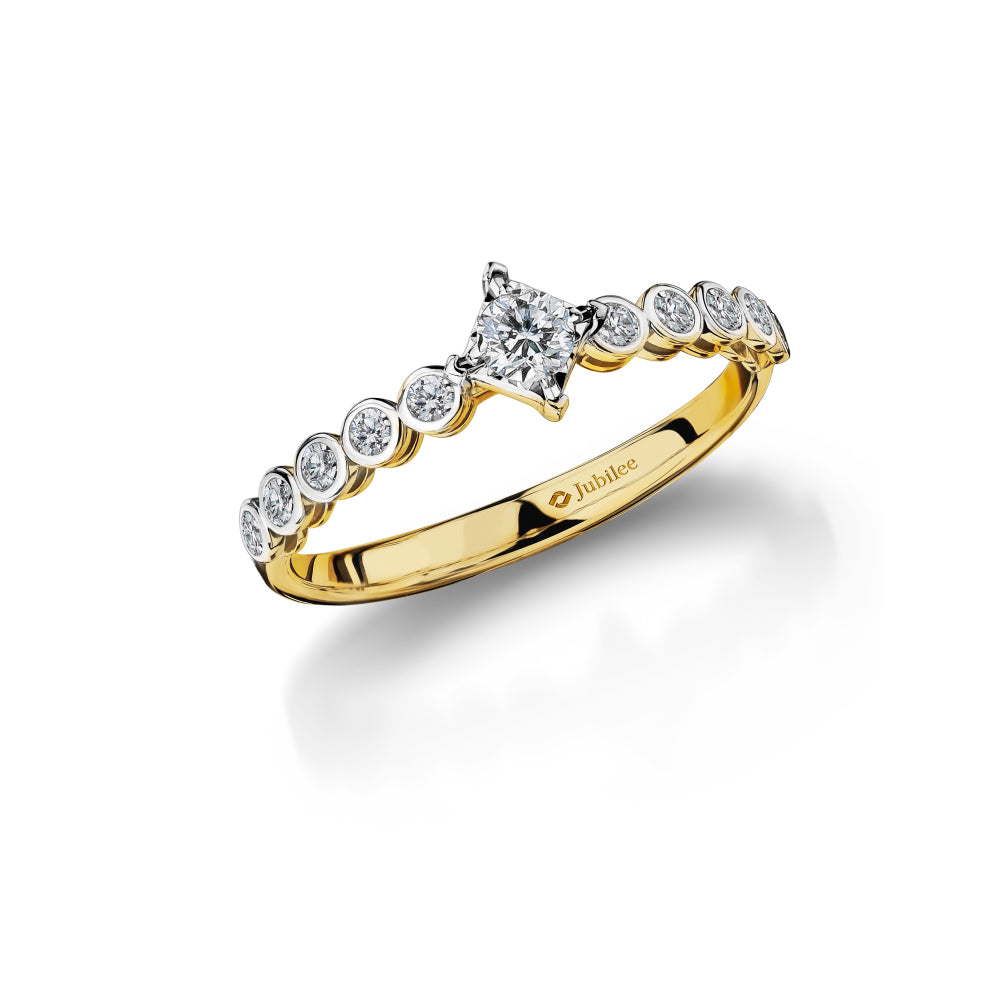 Star Shine Diamond Line Ring