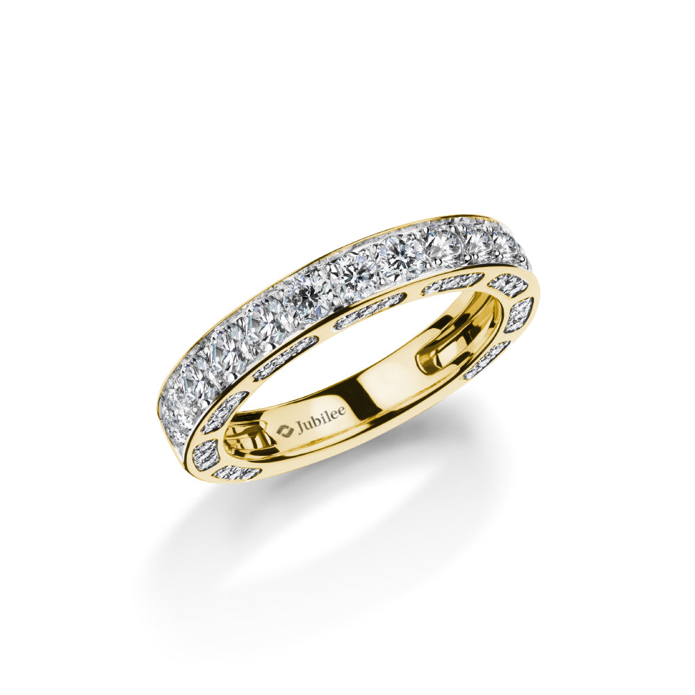 Modern Glamour Diamond Line Ring