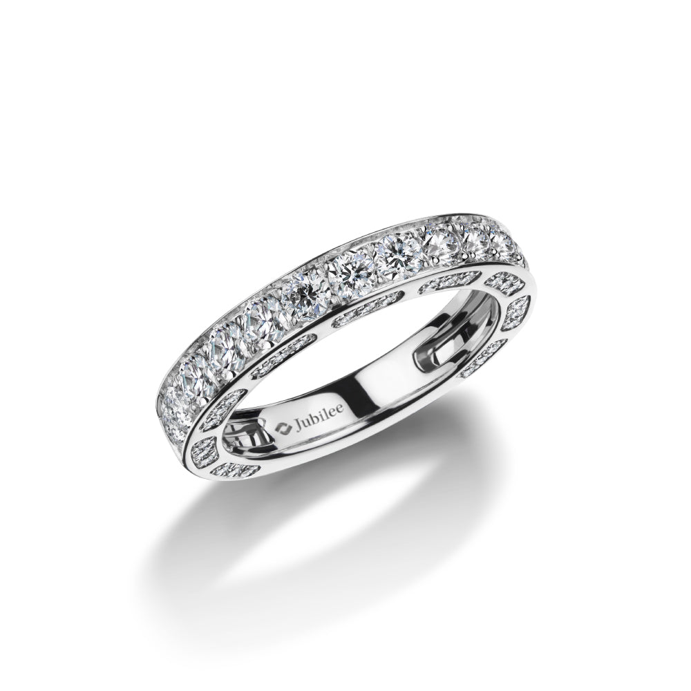 Modern Glamour Diamond Line Ring