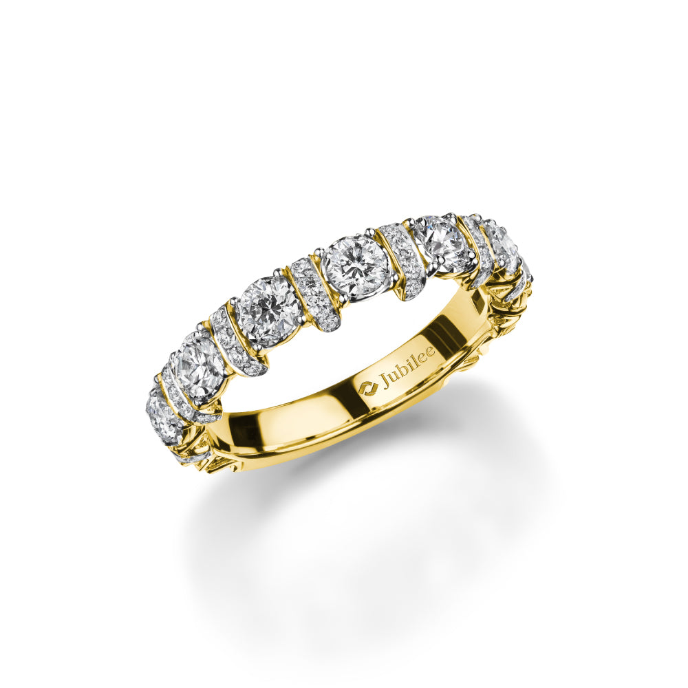 Exquisite Harmony Diamond Line Ring