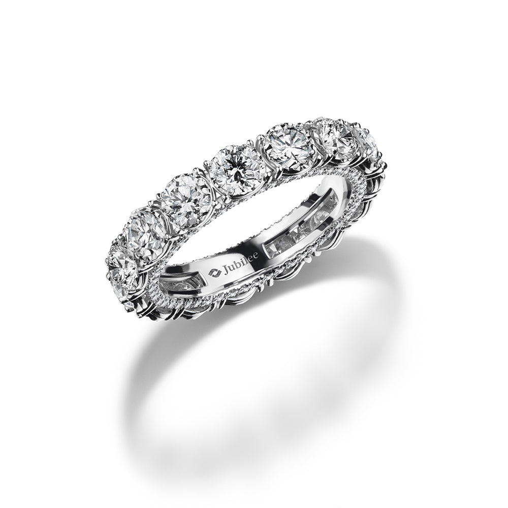 แหวนเพชร Majestic Eternity Diamond Line Ring