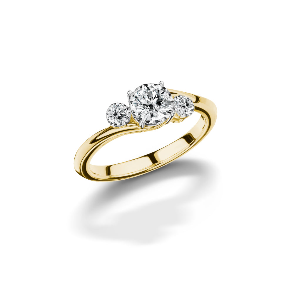 Solitaire Shimmering Diamond Ring