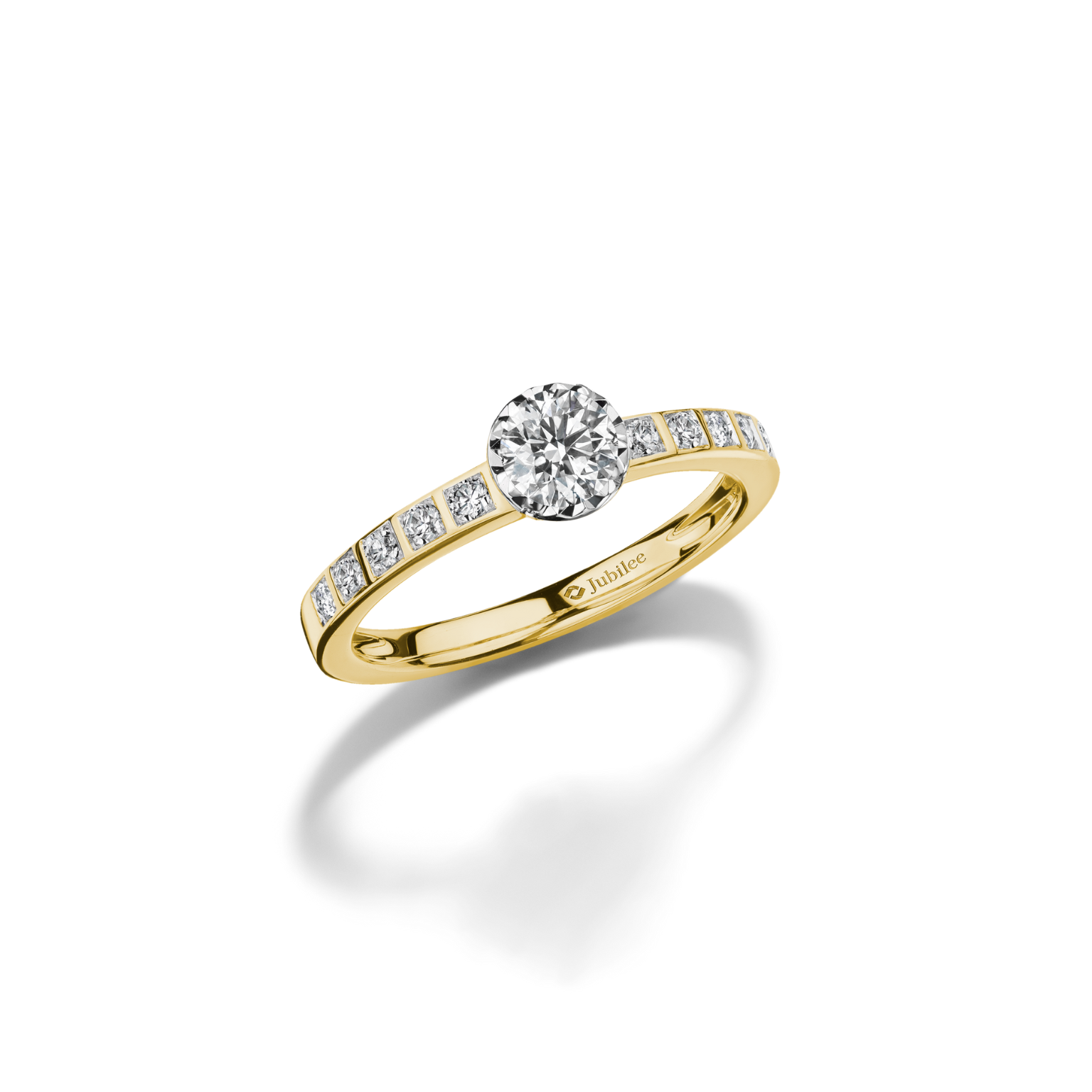 Delicate Solitaire Shimmer Ring