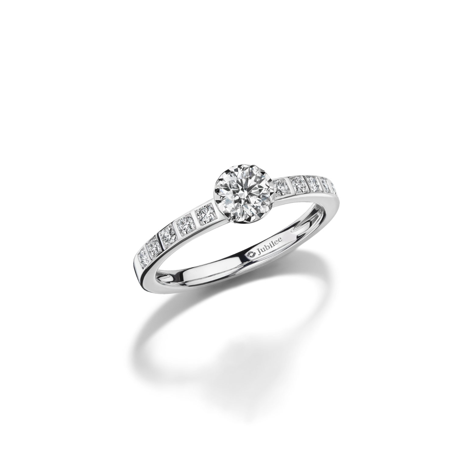 Delicate Solitaire Shimmer Ring