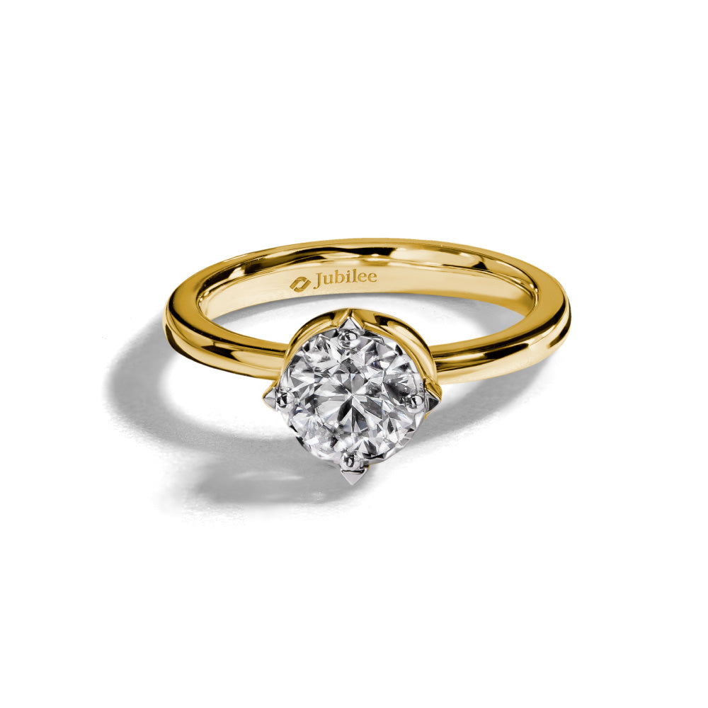 Luminous Twilight Solitaire Diamond Ring (Certificate: GIA)