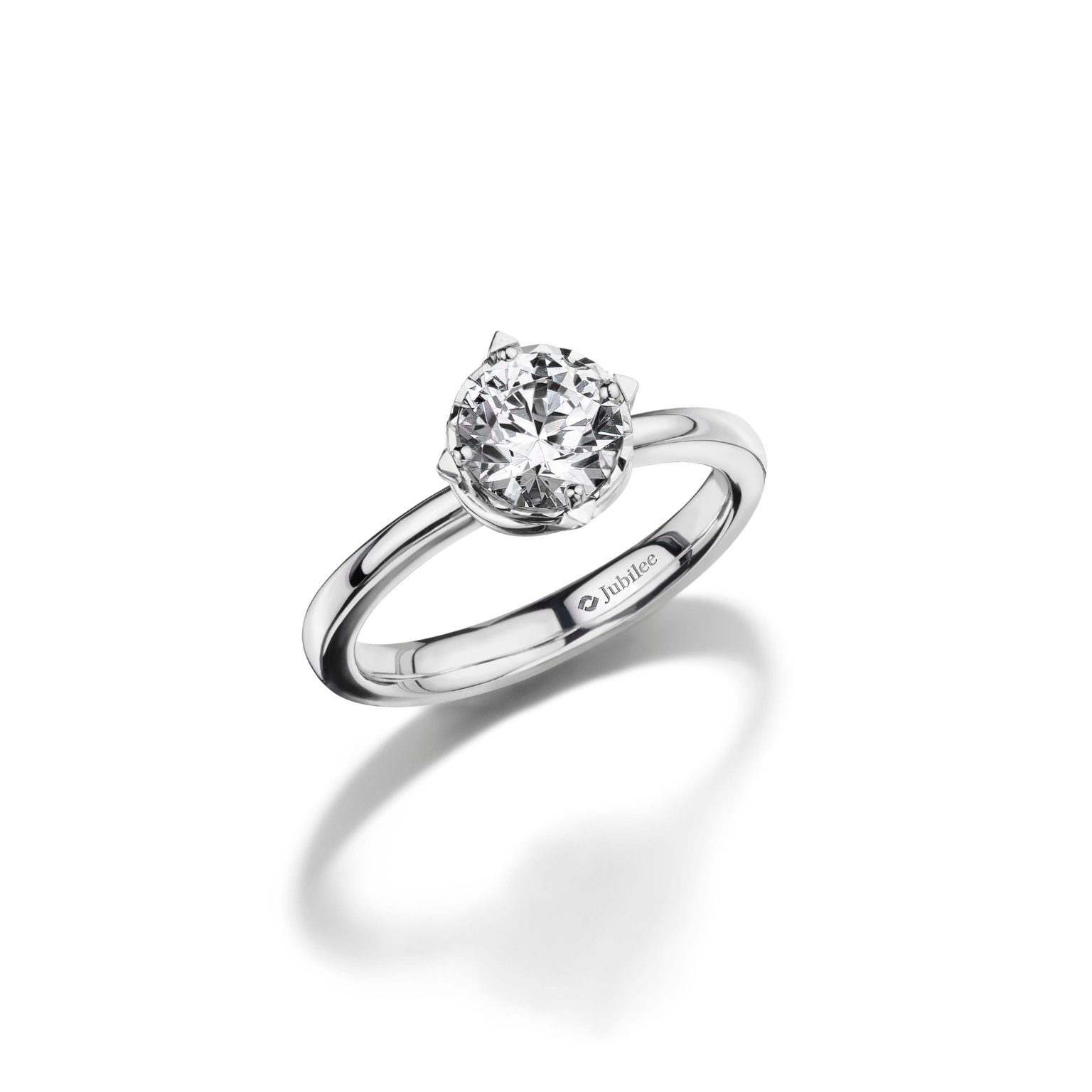 Luminous Twilight Solitaire Diamond Ring (Certificate: GIA)