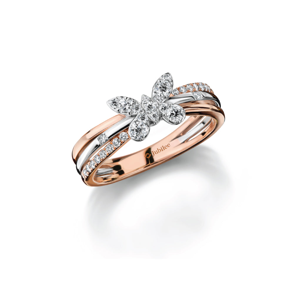 GENTLE BUTTERFLY RING diamond ring