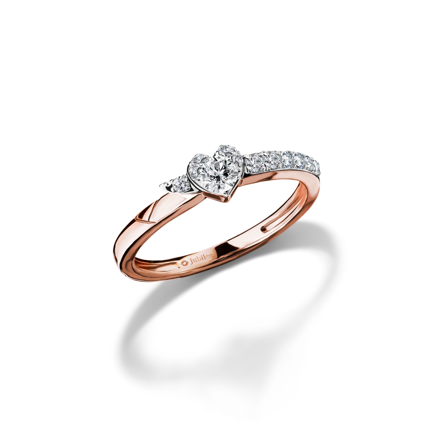 Love Blooming Shining Heartfelt Ring