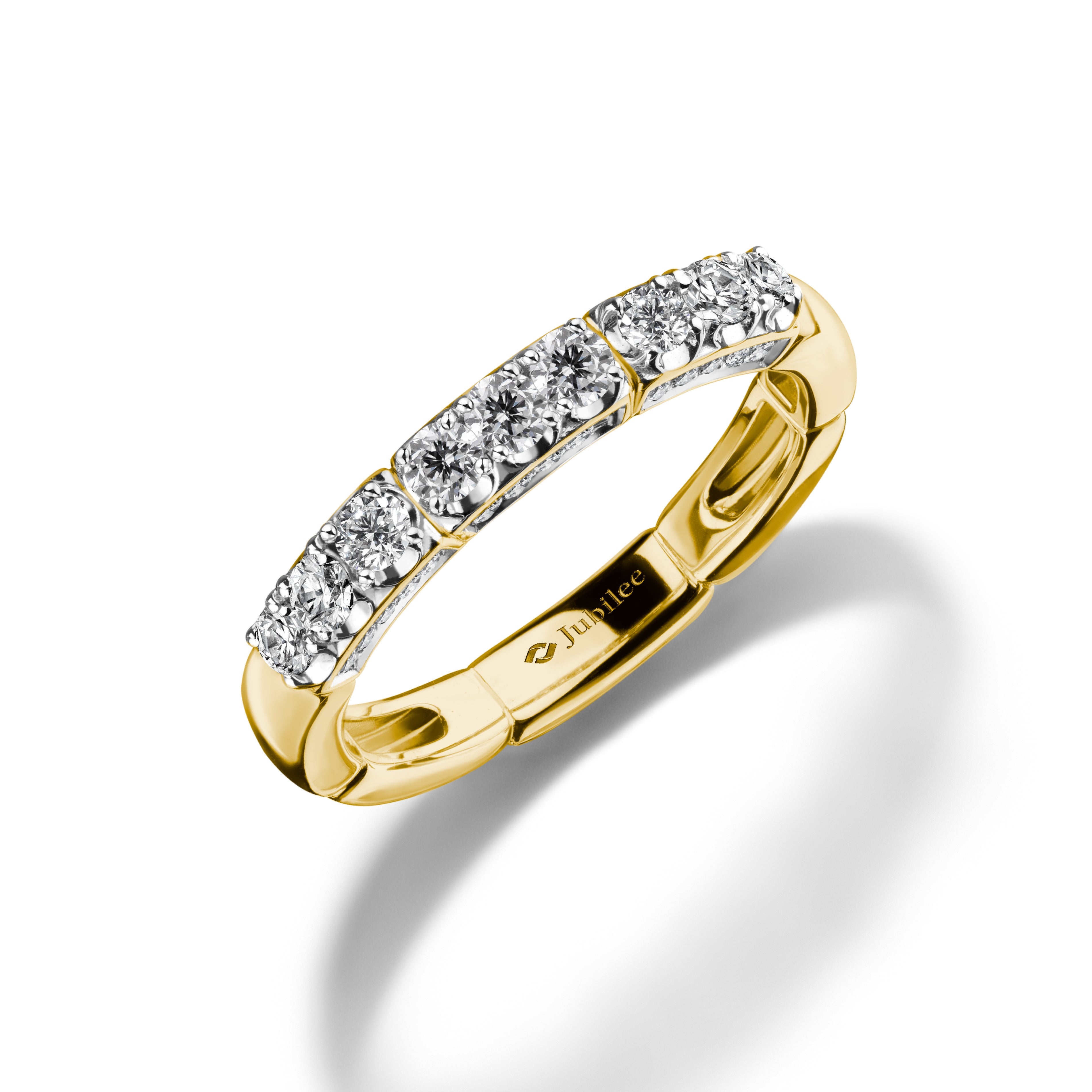 Lumiere Brique Hidden Accent Band Diamond Ring