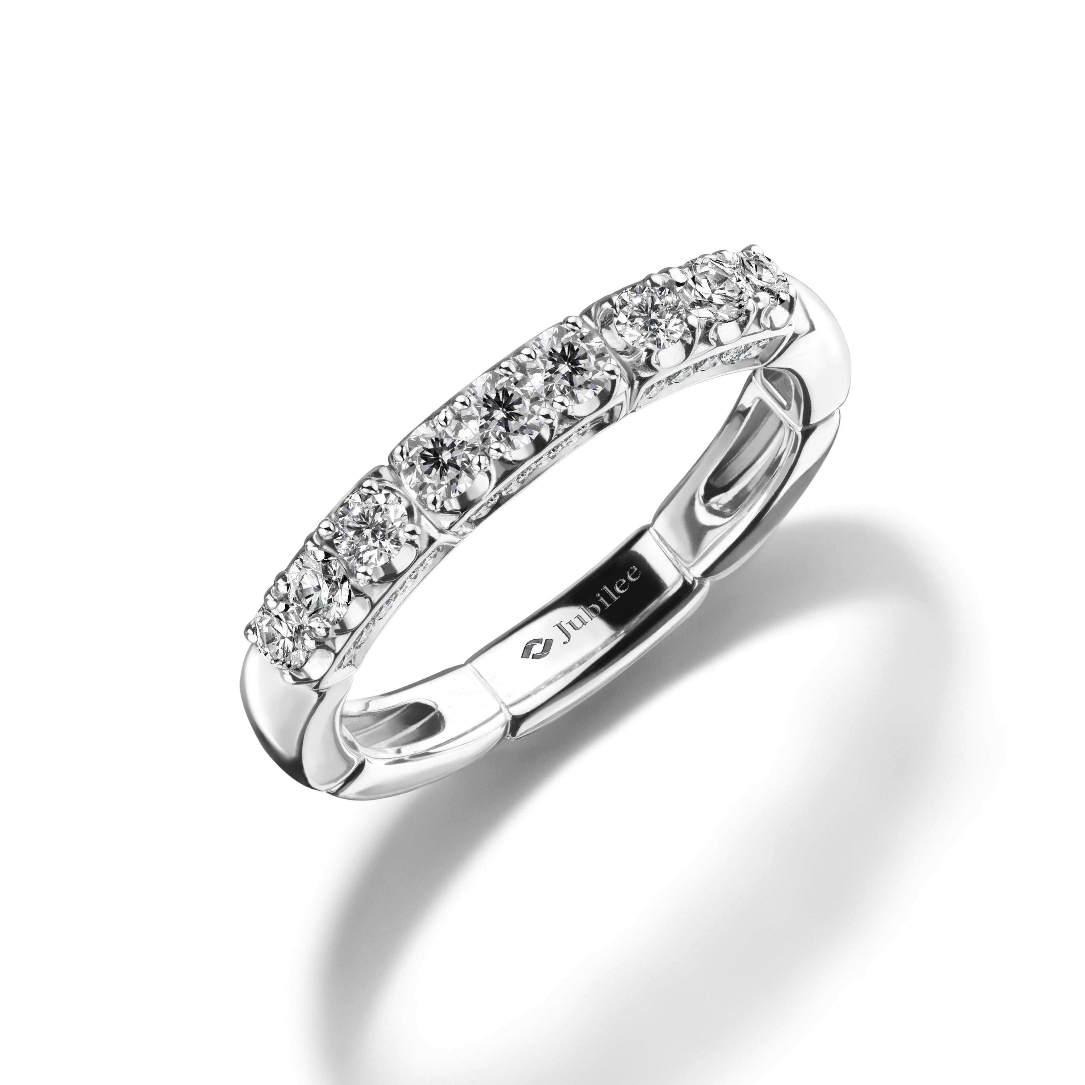 Lumiere Brique Hidden Accent Band Diamond Ring