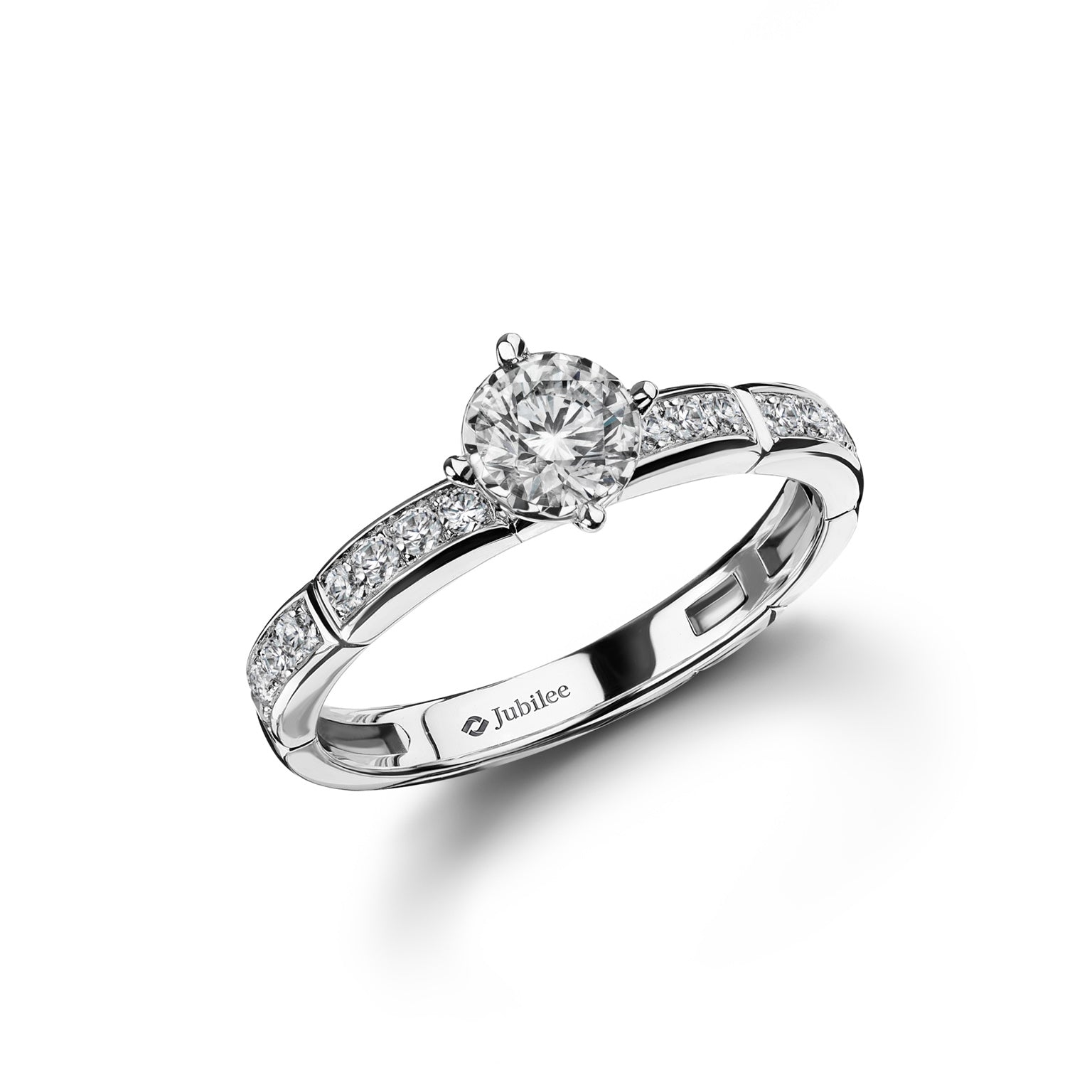 แหวนเพชร Lumiere Brique Pave’ Solitaire Ring