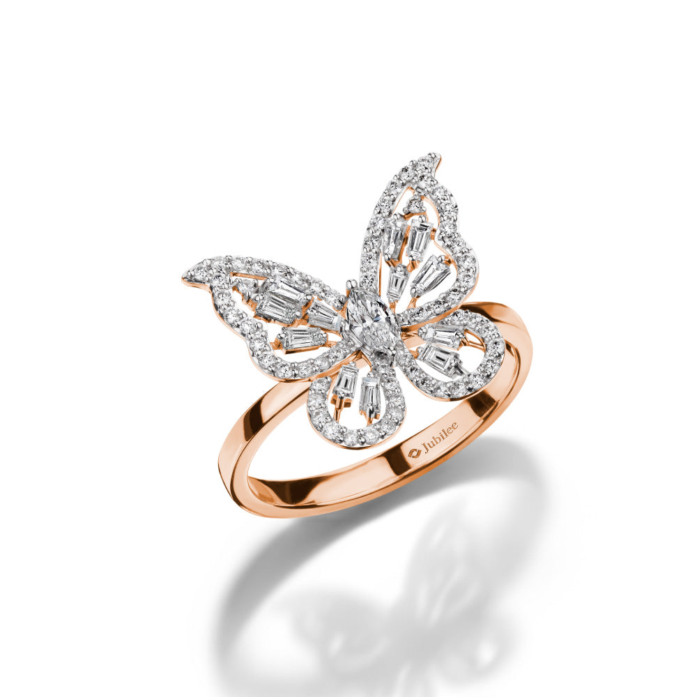 แหวนเพชร Petite Butterfly Glimmer Ring