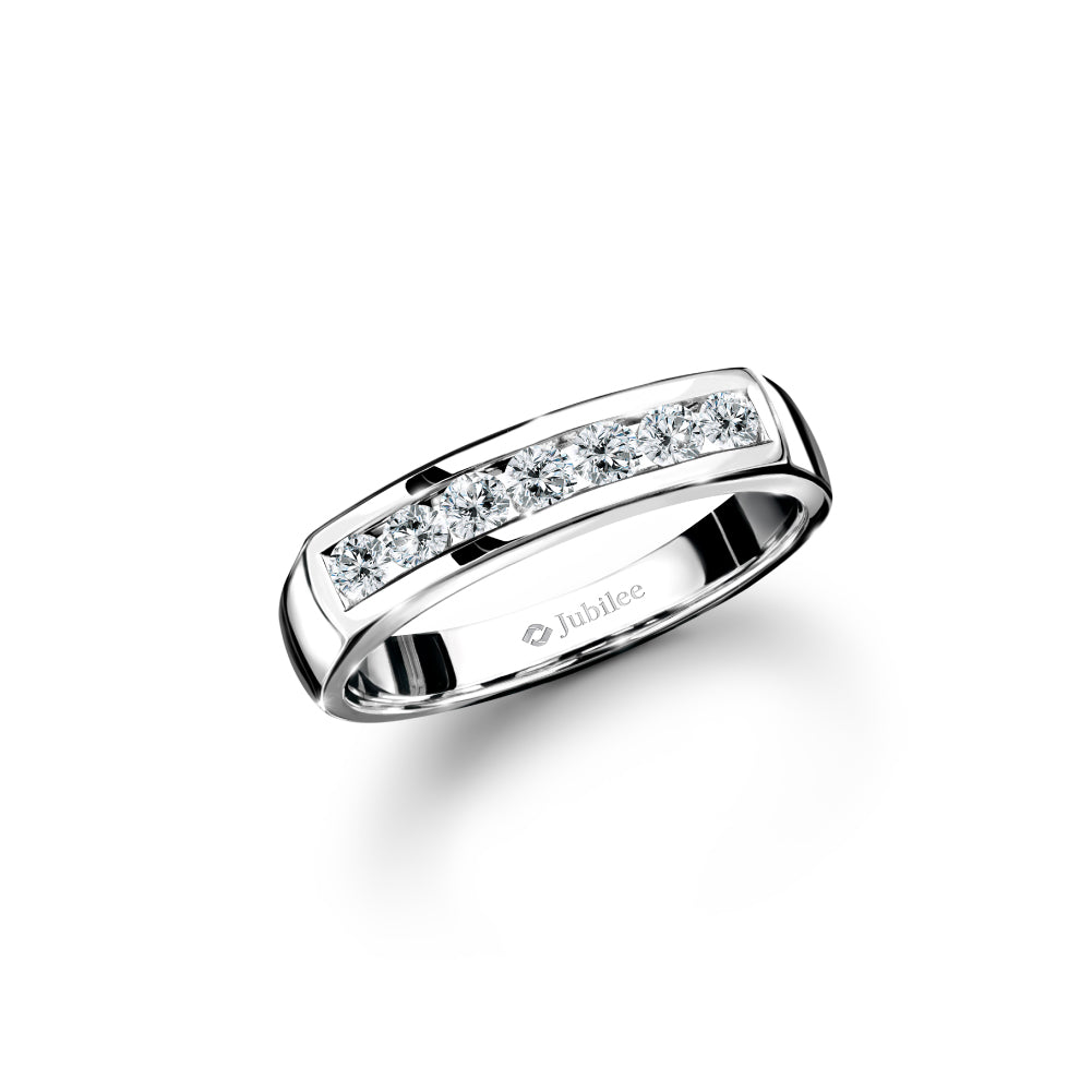 Diamond Line Classic Channel Ring