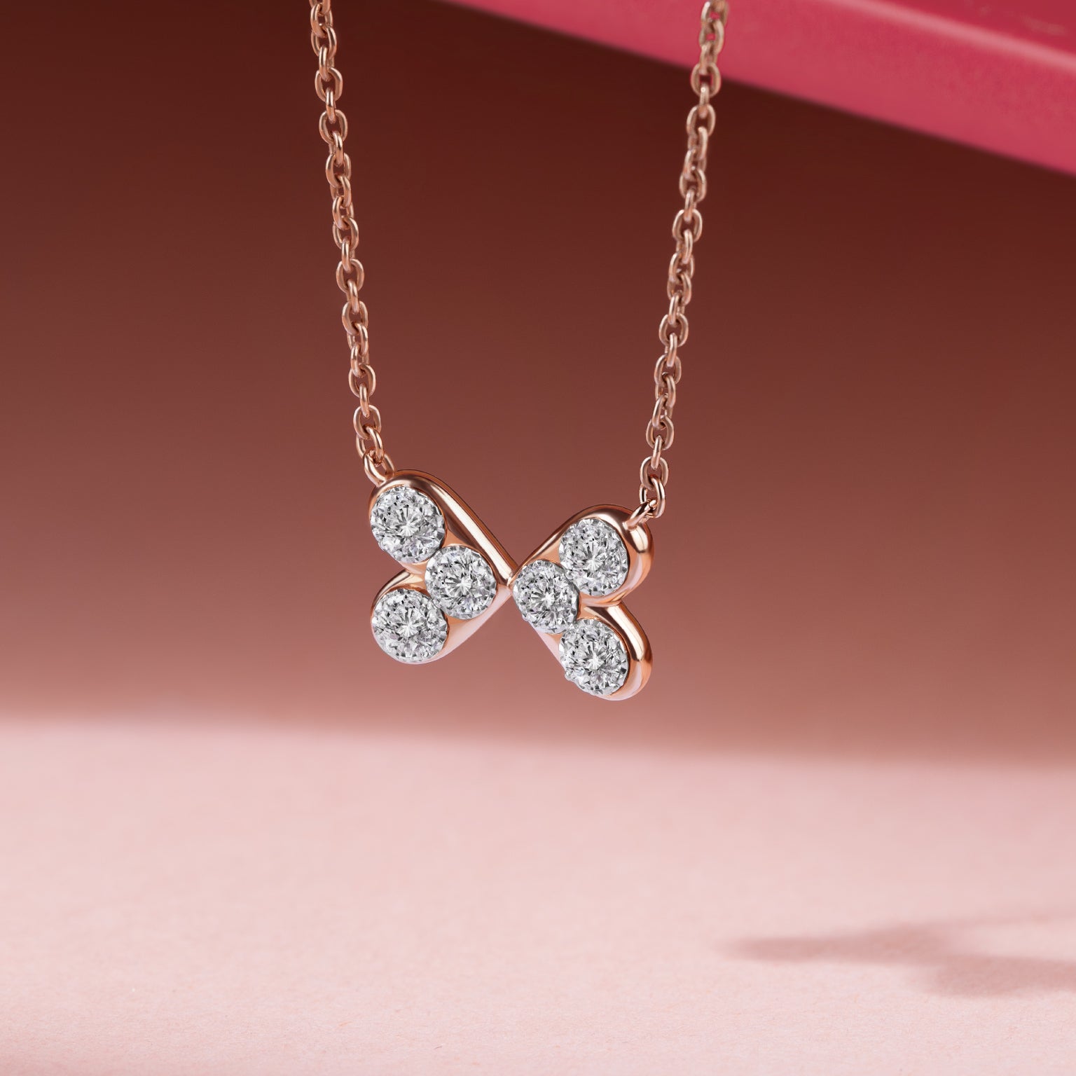 จี้เพชรพร้อมสร้อยคอ Valentine's Collection The Love's Spark Pendant with Chain