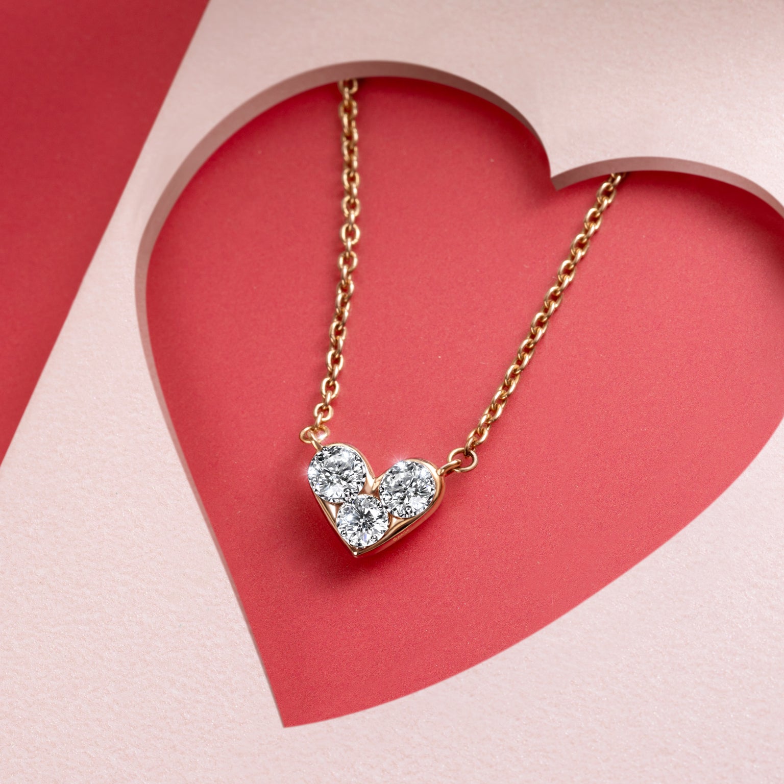 จี้เพชรพร้อมสร้อยคอ Valentine's Collection The Love's Promise Pendant with Chain