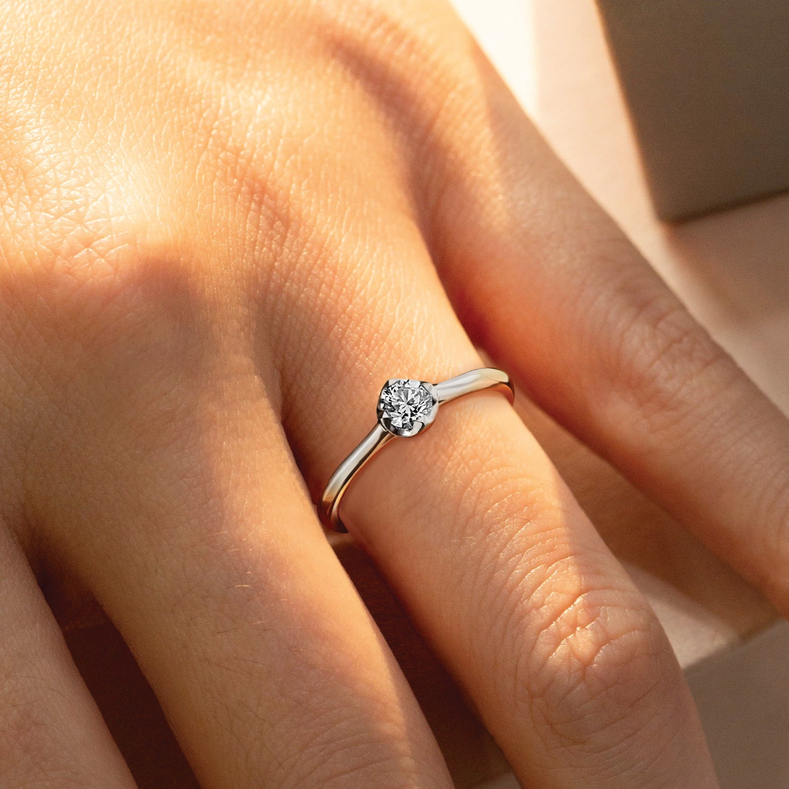 Stellar Solitaire Diamond Ring 