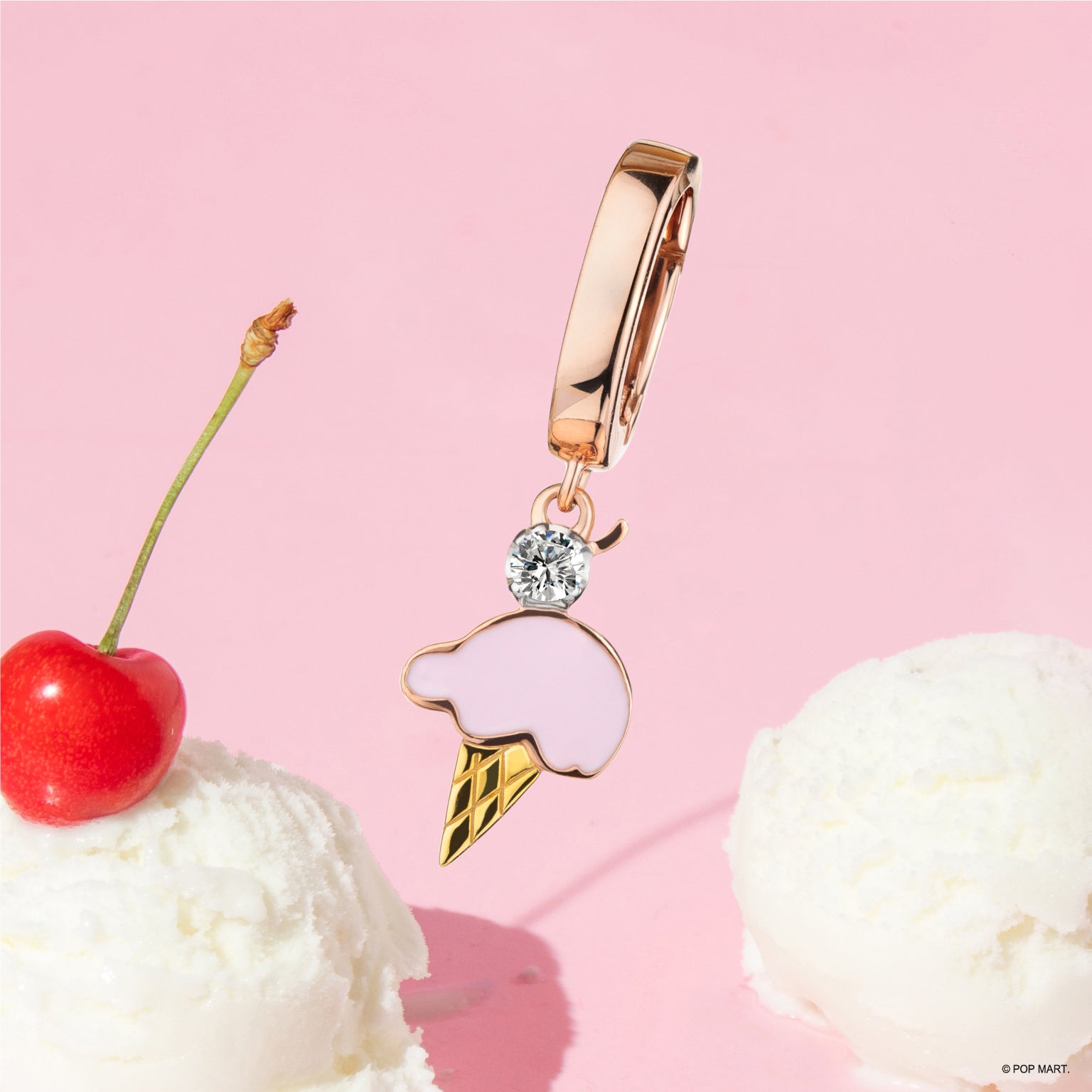 Mini Ice Cream Cone Accessories Charm